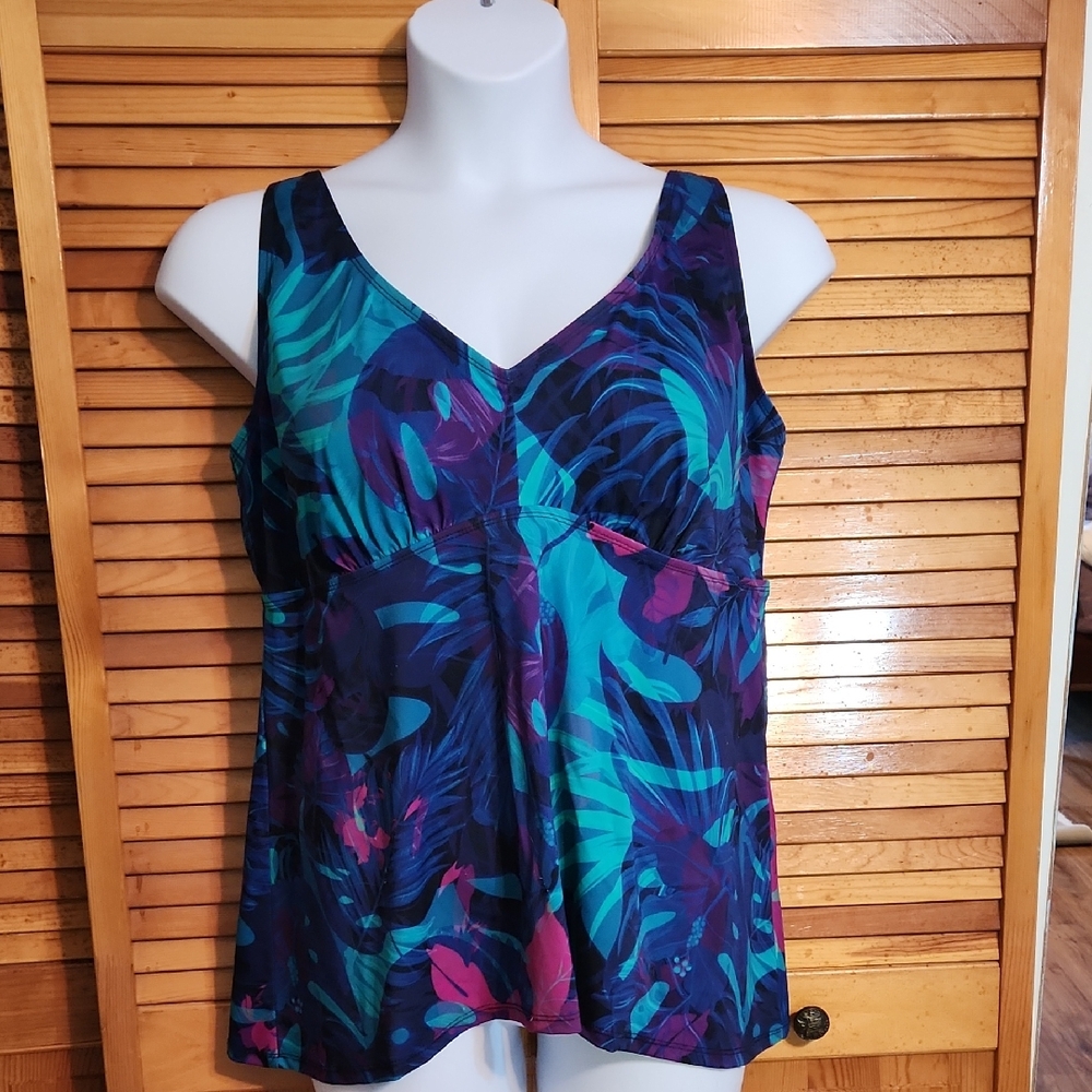 Tropical Print Women's Tankini